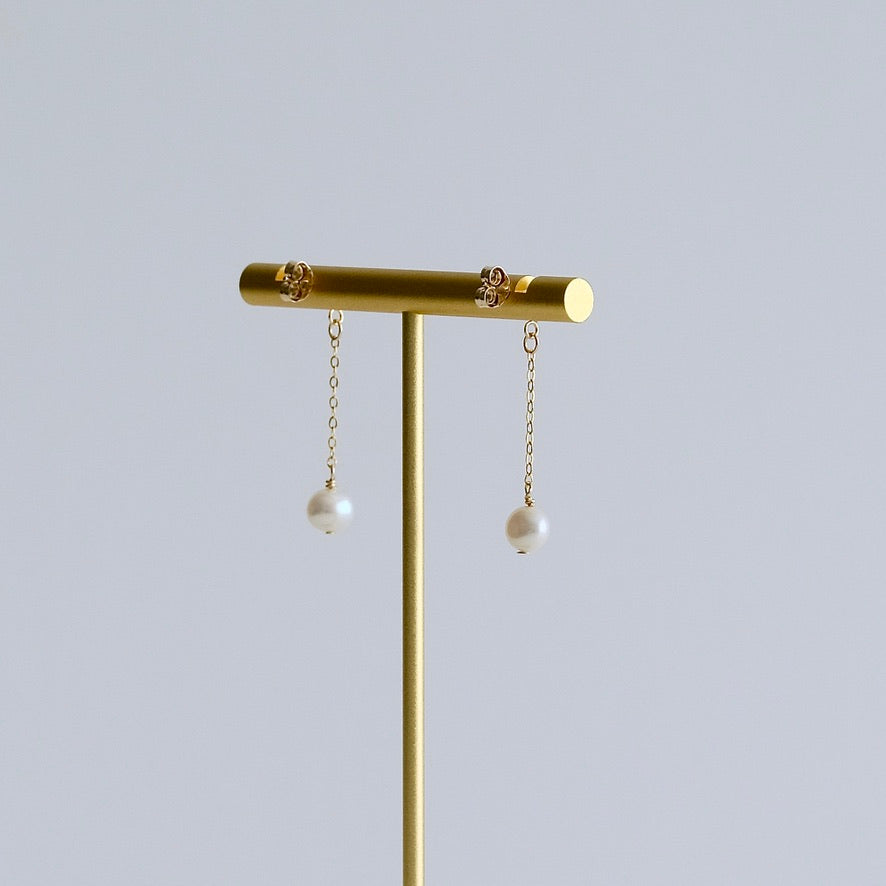 Minimalist Pearl Earrings