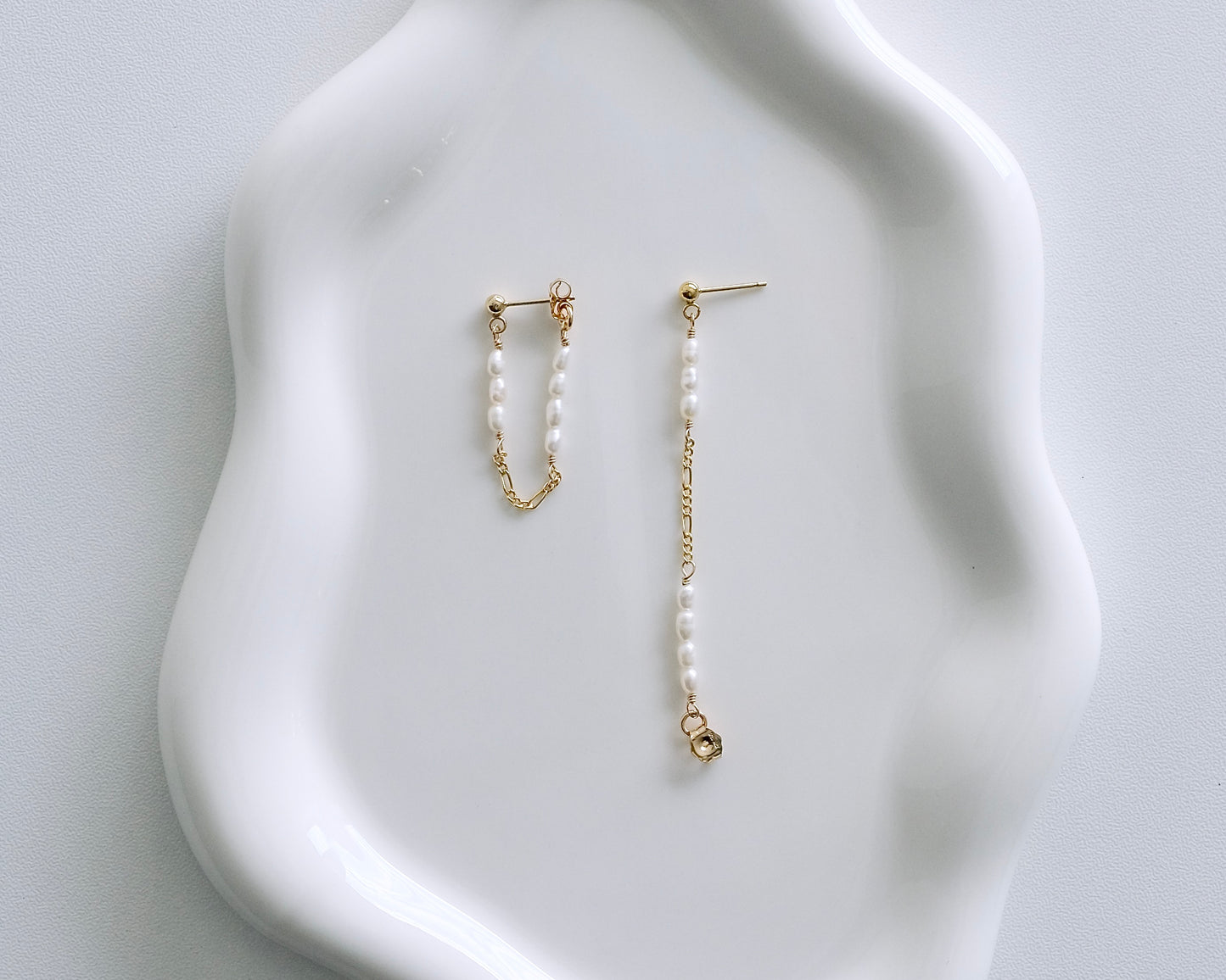 Stella Pearl Chain Earrings