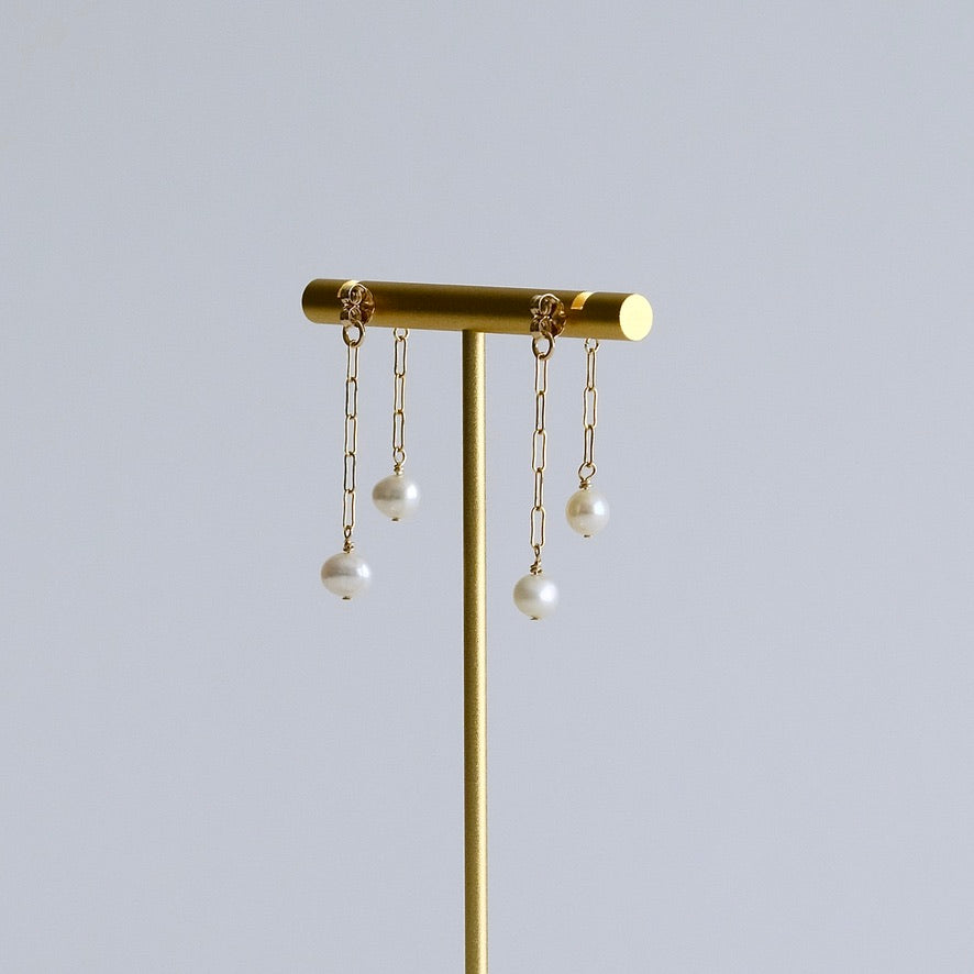 Pearl Duet Earrings (2WAY)