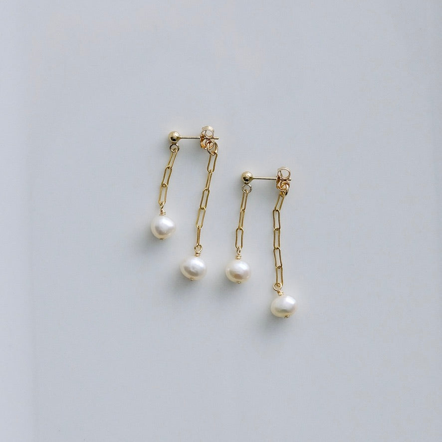 Pearl Duet Earrings (2WAY)