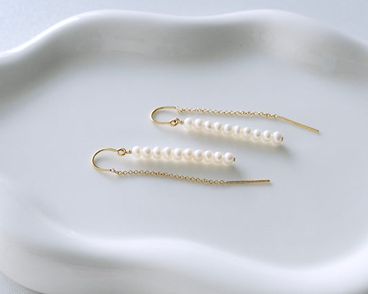 Pearl Threader Earrings
