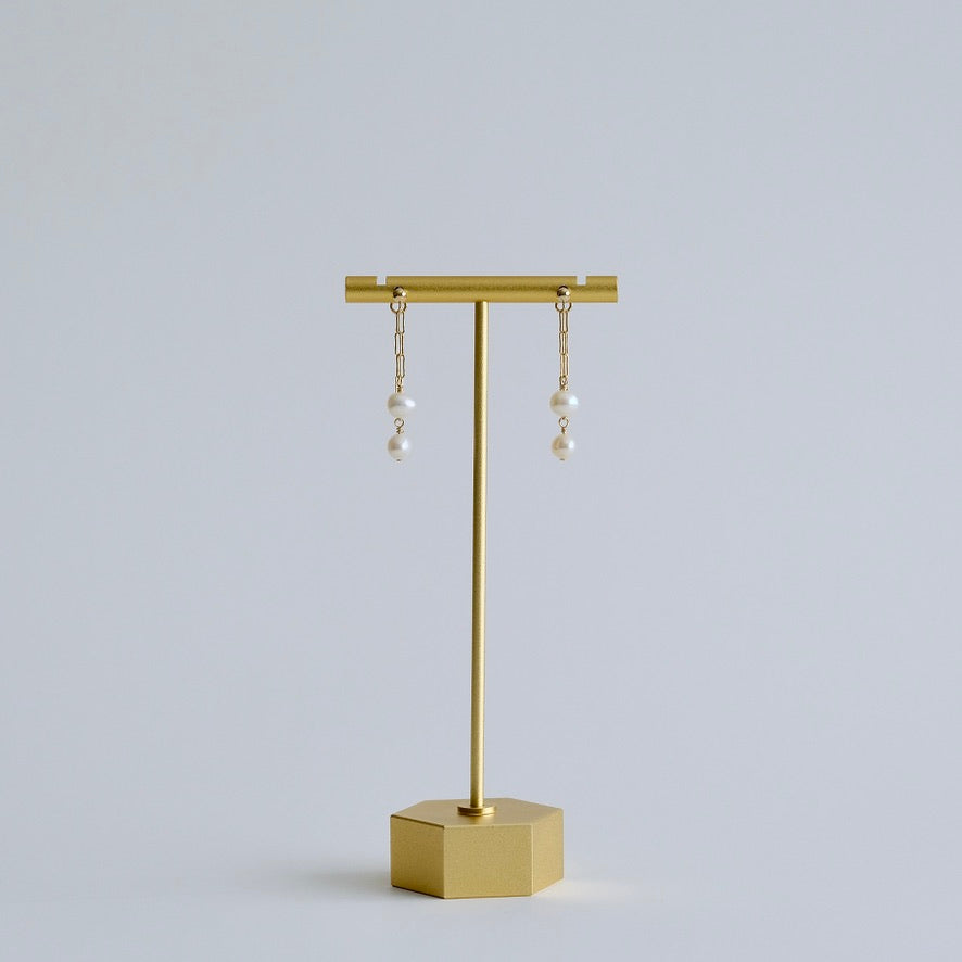 Pearl Duet Earrings (2WAY)