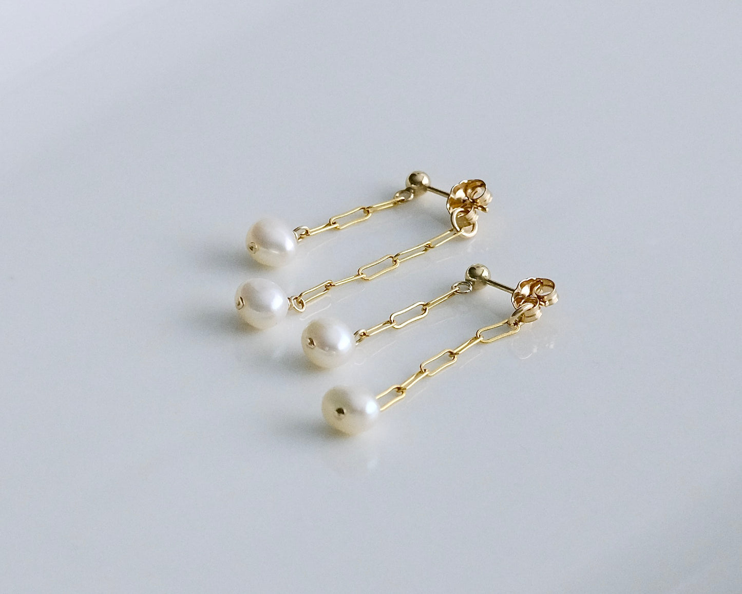 Pearl Duet Earrings (2WAY)