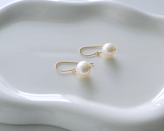 Pure Drop Pearl Earrings