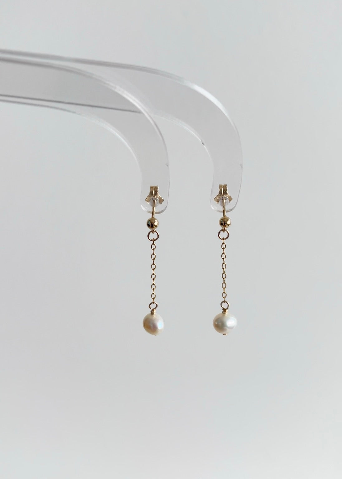 Minimalist Pearl Earrings