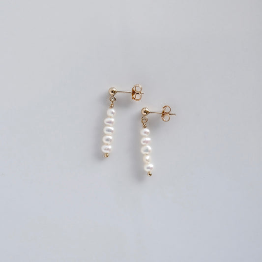 Five Pearl Earrings