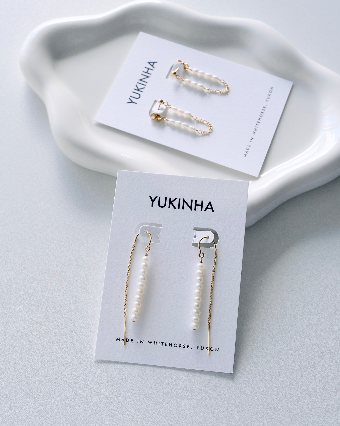 Pearl Threader Earrings