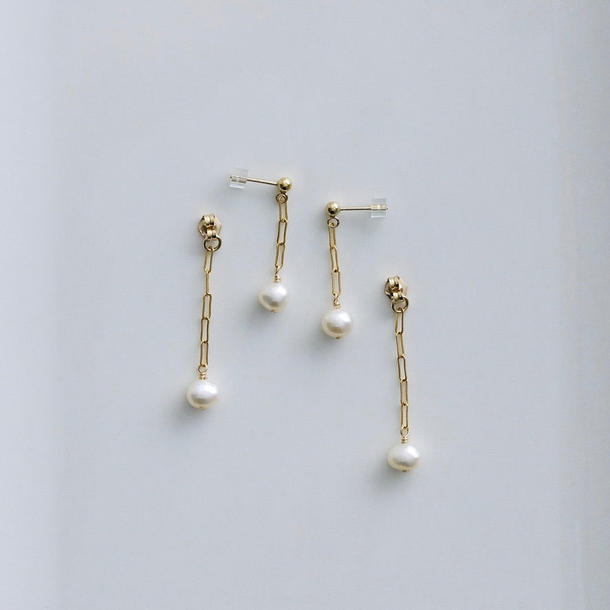 Pearl Duet Earrings (2WAY)