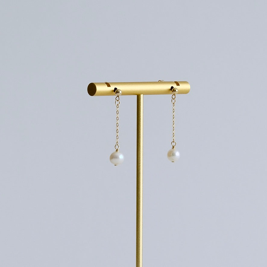 Minimalist Pearl Earrings
