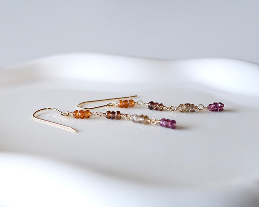 Mirror Rhythm - Gemstone Earrings III
