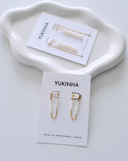 Stella Pearl Chain Earrings