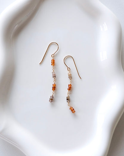 Mirror Rhythm - Gemstone Earrings I