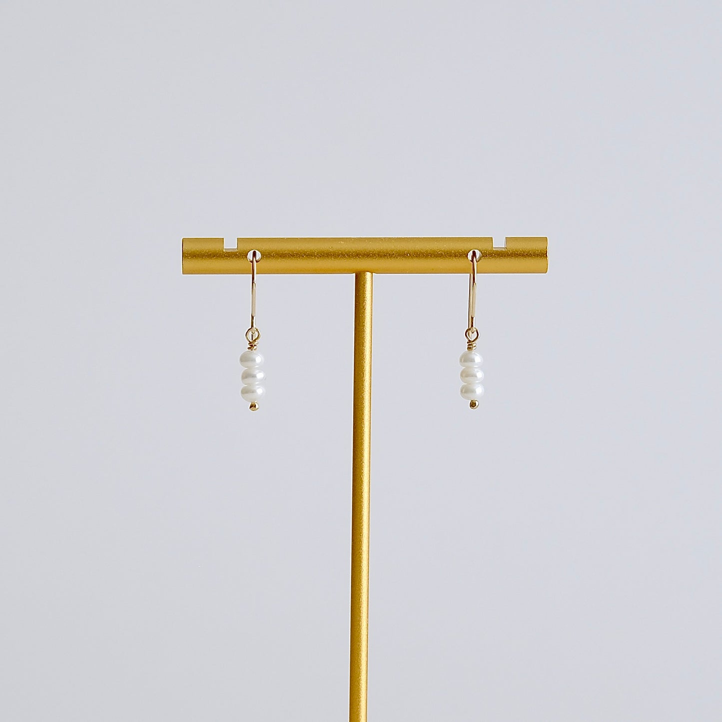 Trio Pearl Drop Earrings