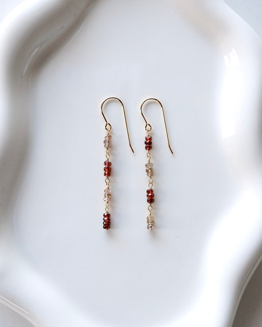 Mirror Rhythm - Gemstone Earrings II