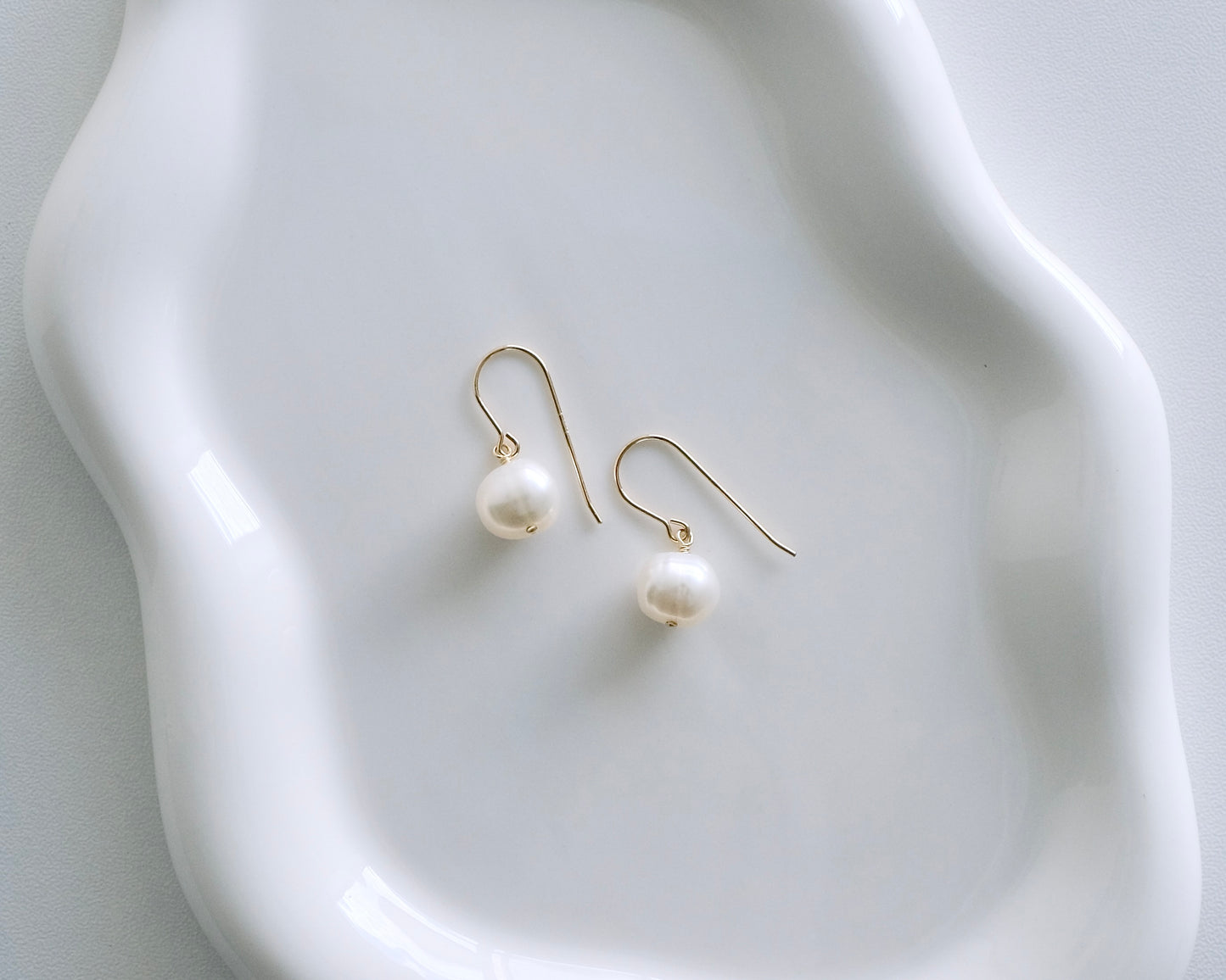Pure Drop Pearl Earrings