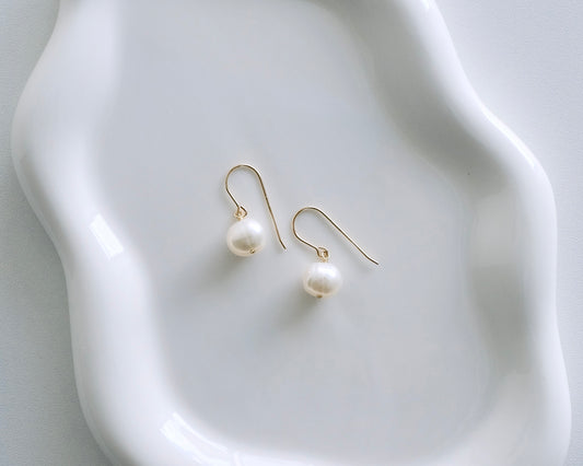 Pure Drop Pearl Earrings