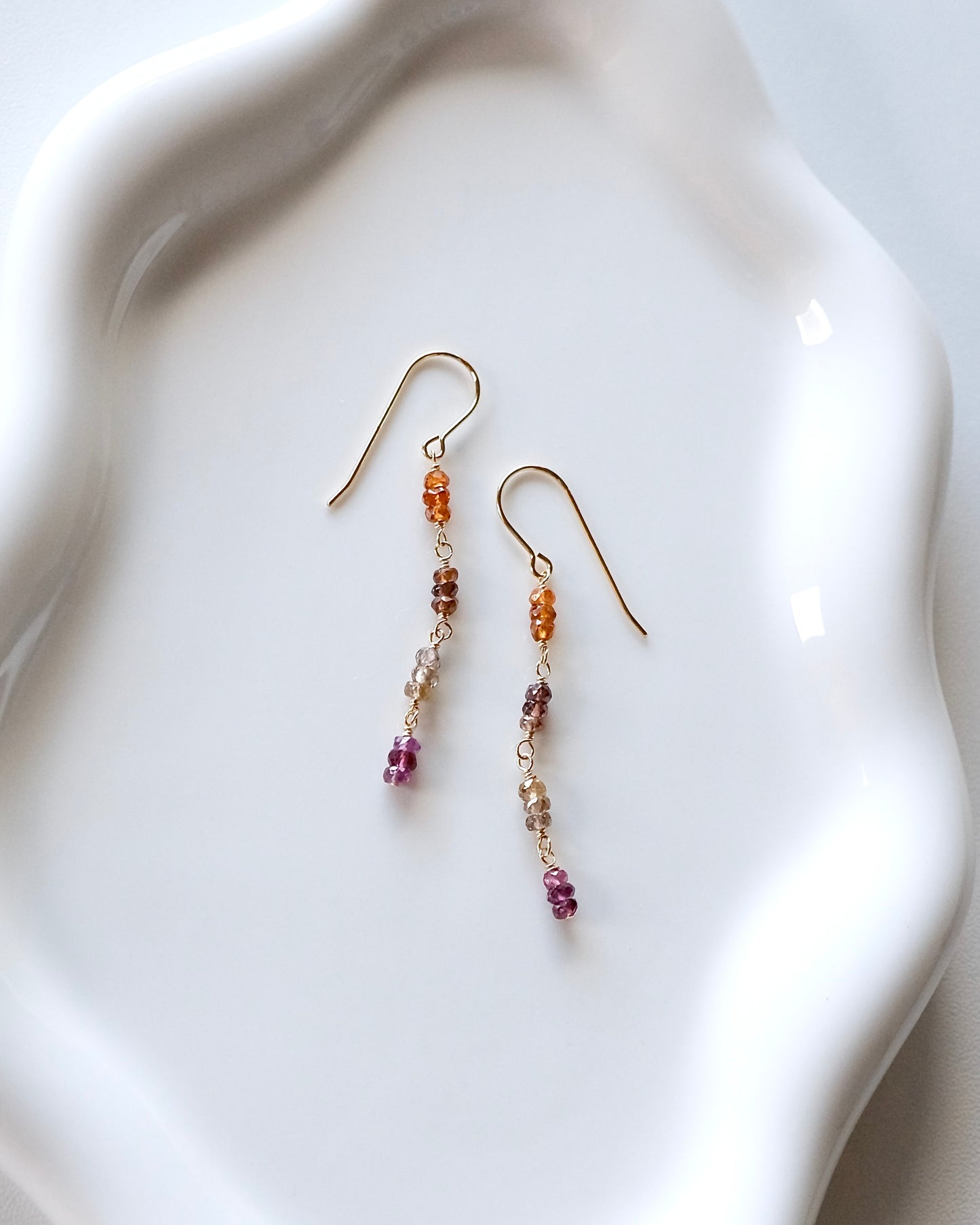 Mirror Rhythm - Gemstone Earrings III