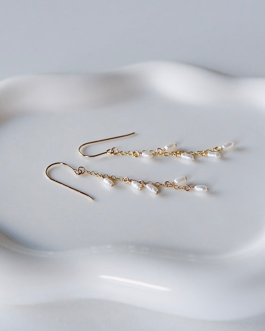 Luna Pearl Drop Earrings