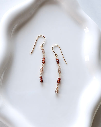 Mirror Rhythm - Gemstone Earrings II
