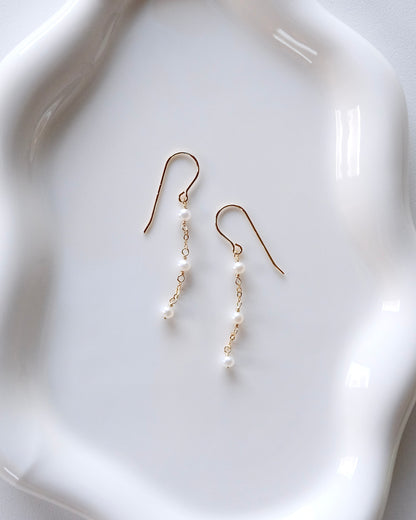 Pearl Line Earrings