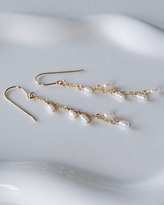 Luna Pearl Drop Earrings