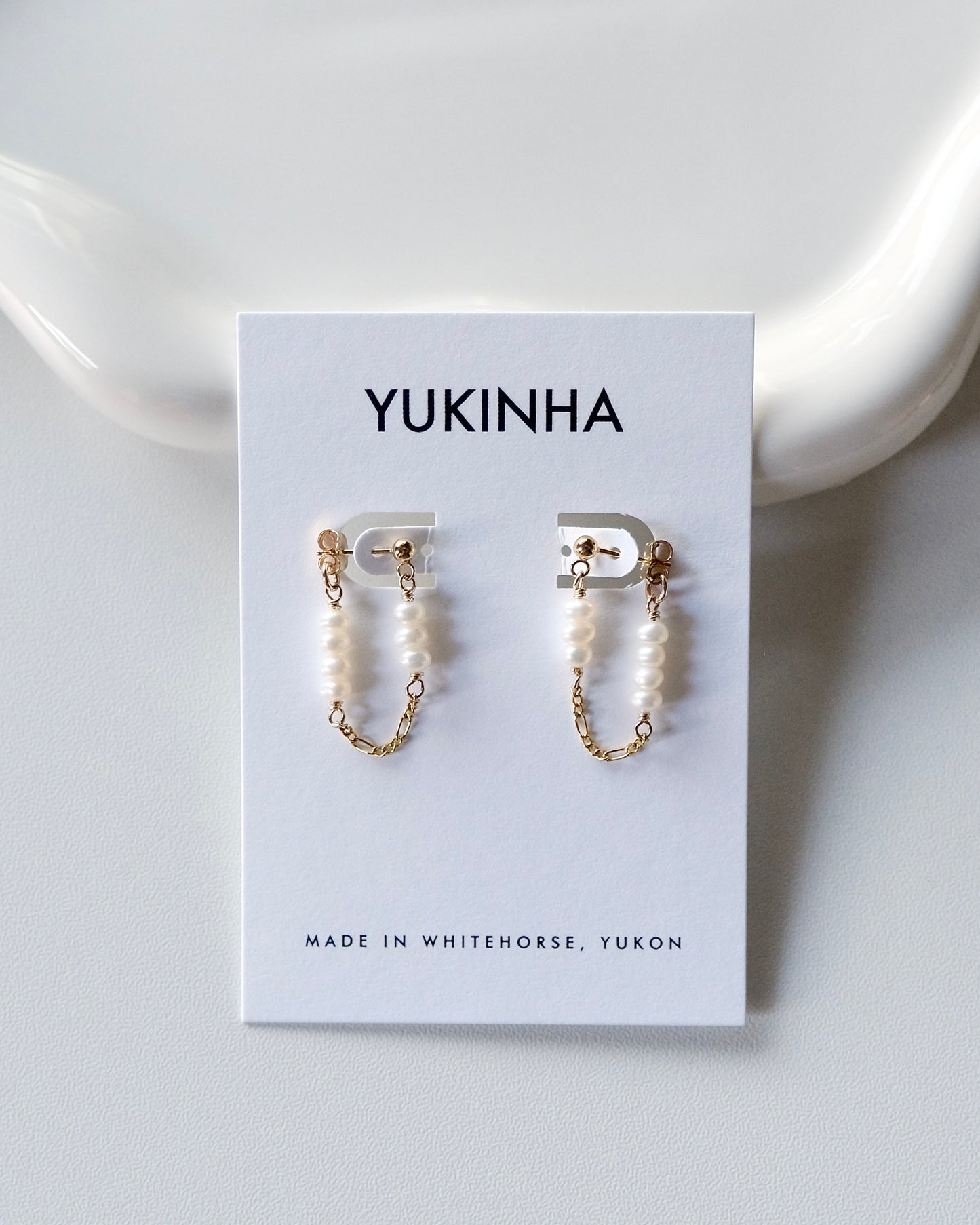 Stella Pearl Chain Earrings