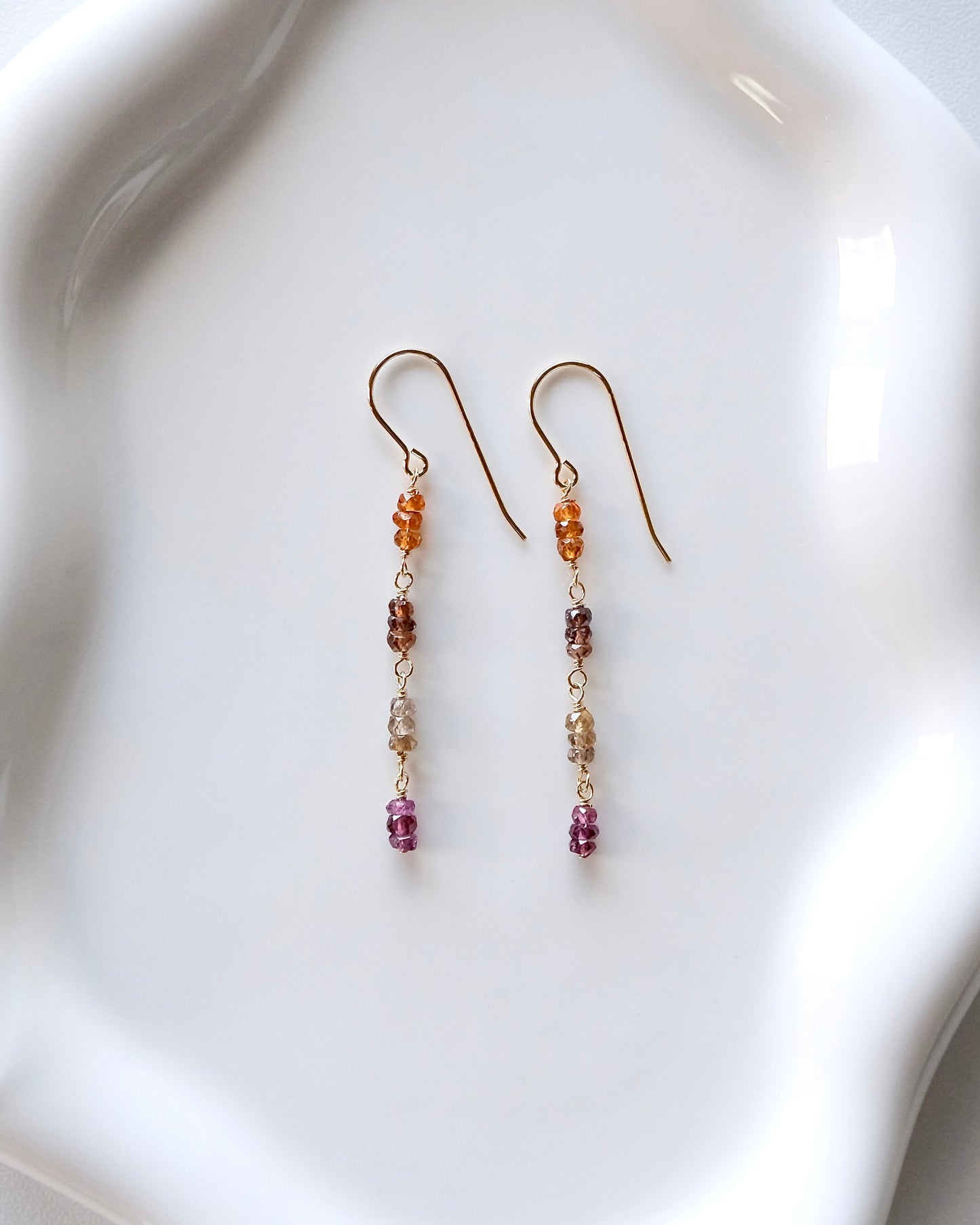 Mirror Rhythm - Gemstone Earrings III