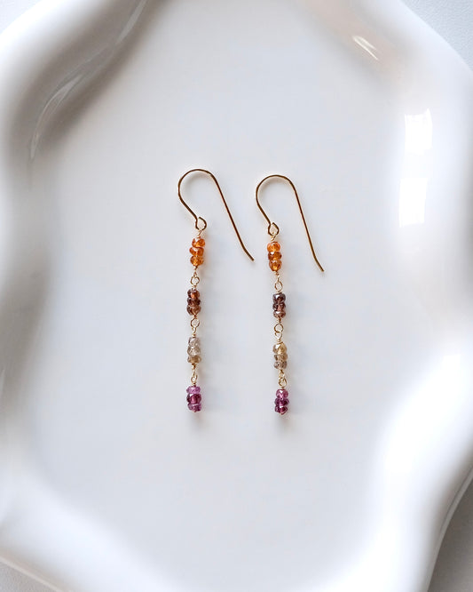 Mirror Rhythm - Gemstone Earrings III