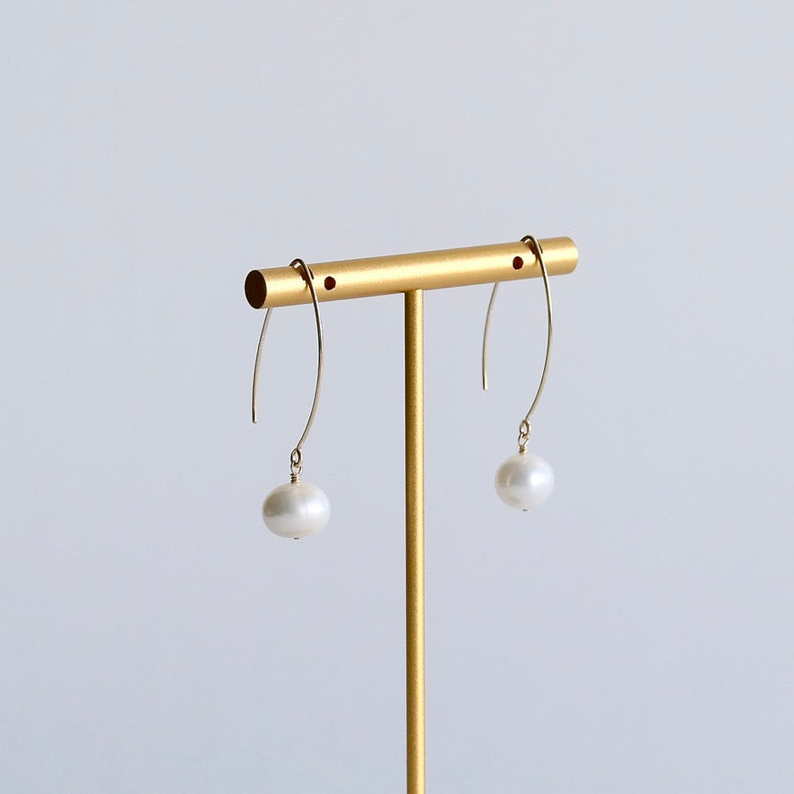 Grace V Pearl Earrings