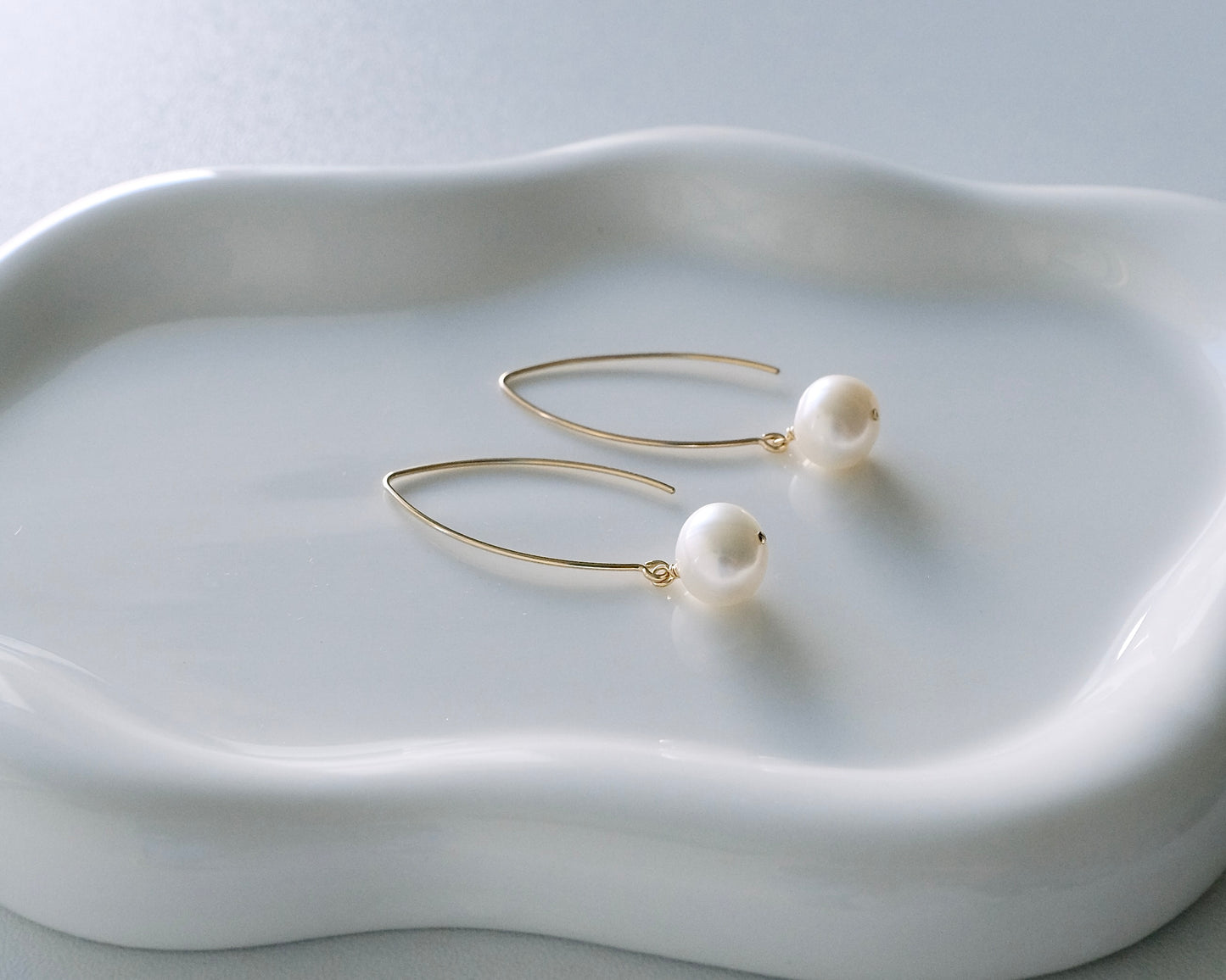 Grace V Pearl Earrings