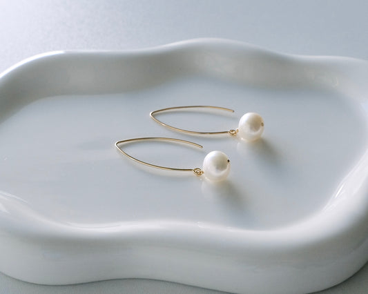 Grace V Pearl Earrings