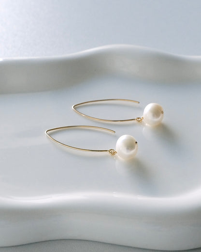Grace V Pearl Earrings