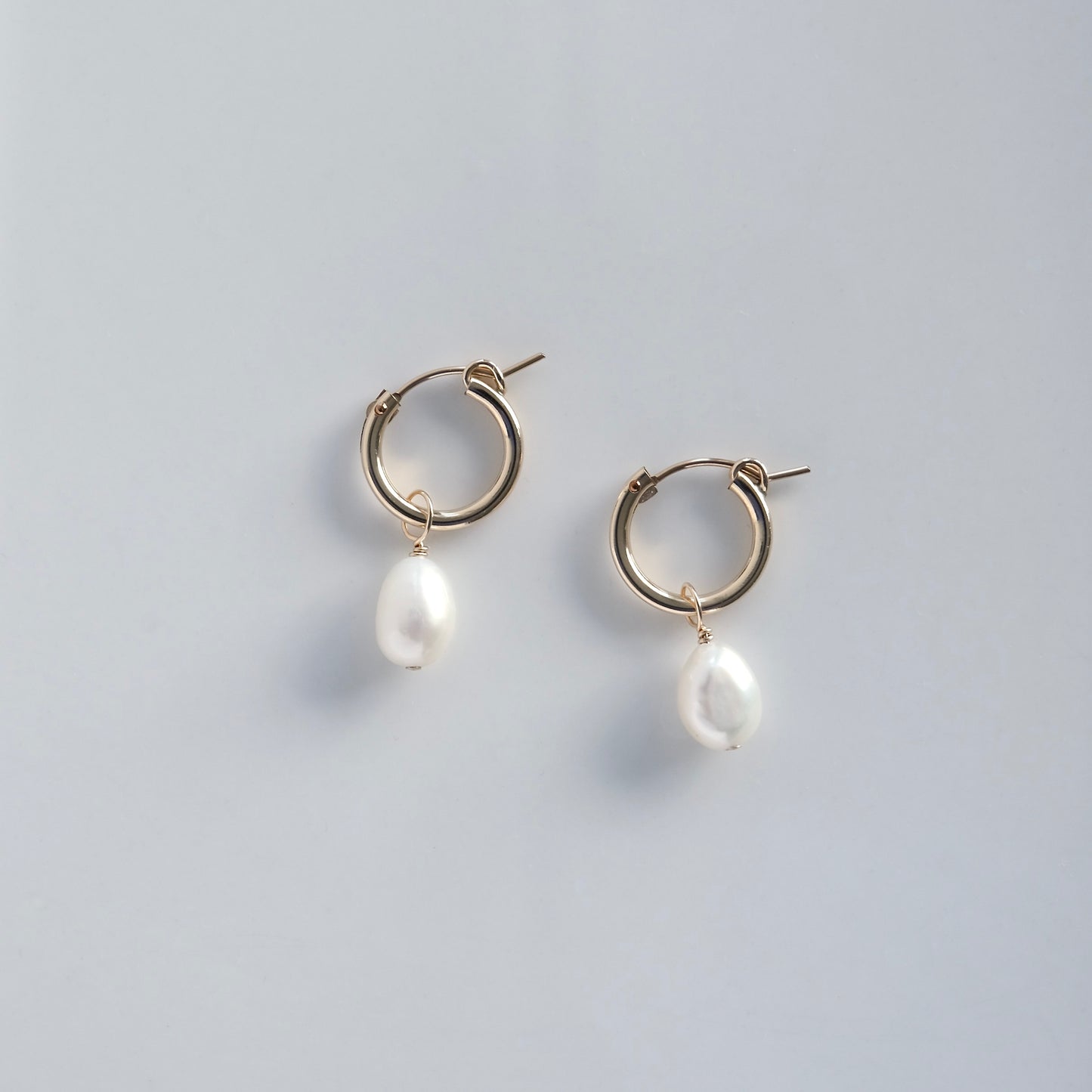 Pearl Hoop Earrings