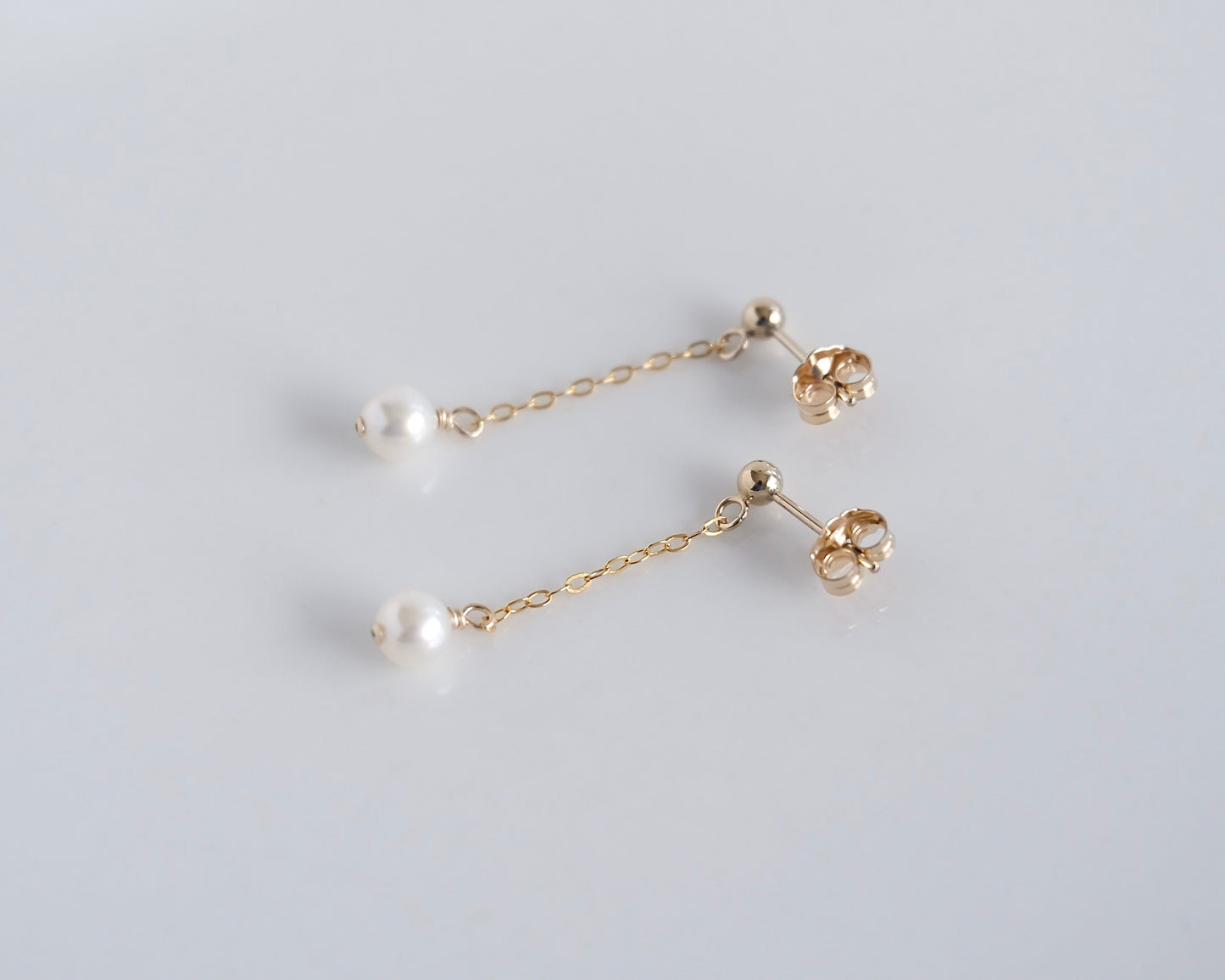 Minimalist Pearl Earrings