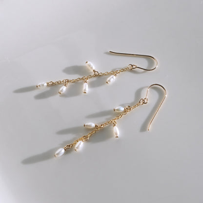 Luna Pearl Drop Earrings