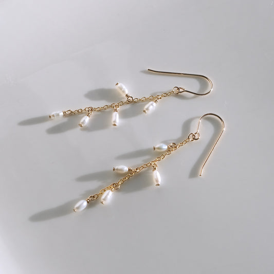 Luna Pearl Drop Earrings