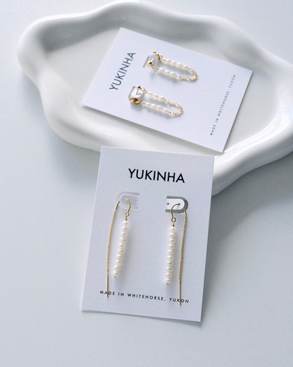 Pearl Threader Earrings