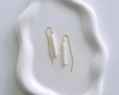 Pearl Threader Earrings