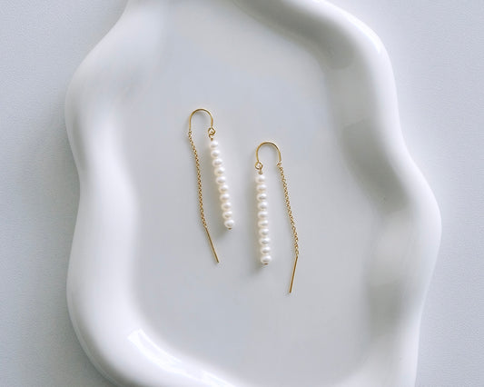 Pearl Threader Earrings