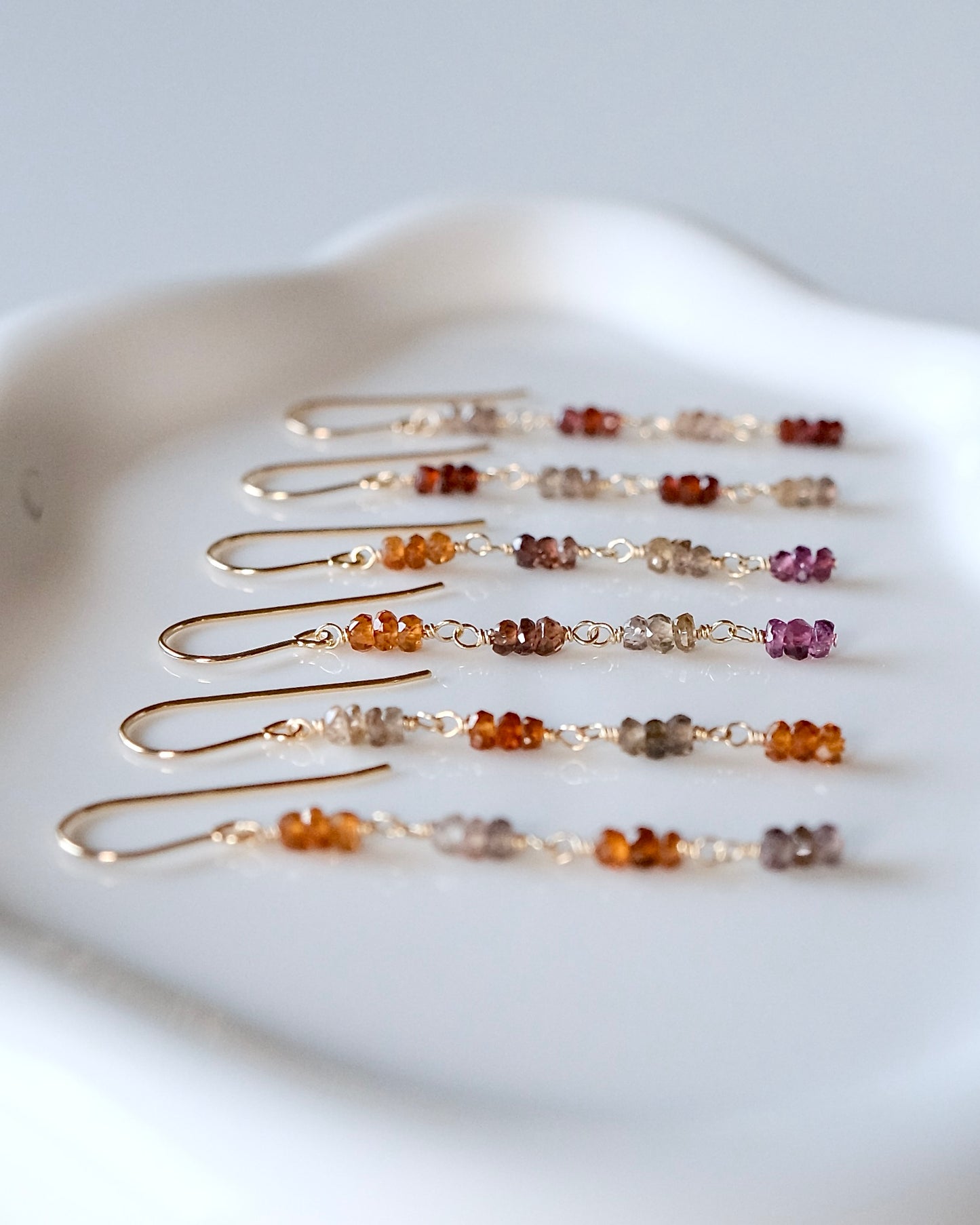 Mirror Rhythm - Gemstone Earrings II