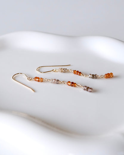 Mirror Rhythm - Gemstone Earrings I