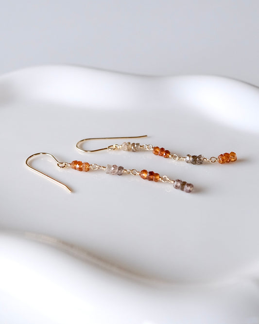 Mirror Rhythm - Gemstone Earrings I