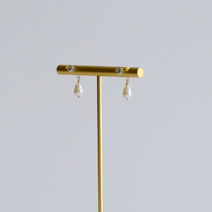 Dainty Pearl Earrings (2WAY)