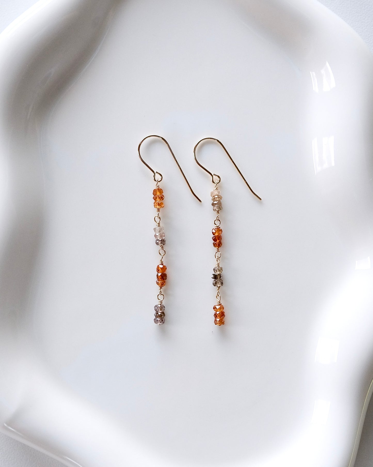 Mirror Rhythm - Gemstone Earrings I