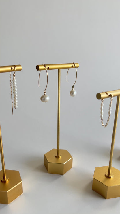 Grace V Pearl Earrings