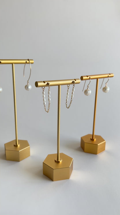 Stella Pearl Chain Earrings