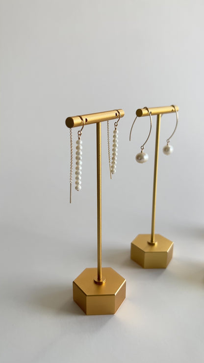 Pearl Threader Earrings